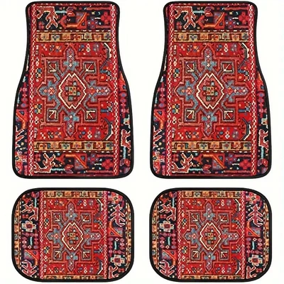 Avtomobil döşəmə paspasları — Dirt-Resistant, Wear-Resistant, Anti-Scratch Mats - x-car-floor-mat-55-3344cm-crystal-velvet-dot-plastic-bottom-two-piece-pack