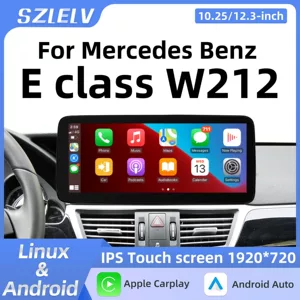 Mercedes-Benz E-Class W212 2010-2016 üçün Bluetooth Carplay Naviqasiya Mərkəzi Konsol Böyük Ekran
