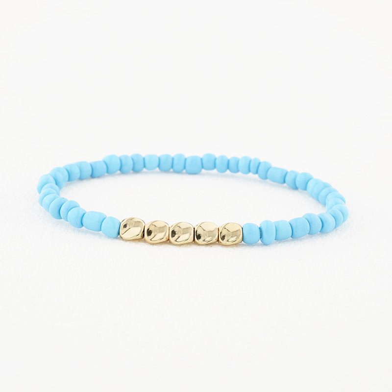 13g Weight Bracelets Classification 1 Piece Quantity Daily Occasion Seed Bead Material Geometric Pattern Unisex Gender Plating Design Simple Style Style Simple Style Geometric Seed Bead Plating Unisex Bracelets 2