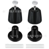 Matt black 2 handles + base
