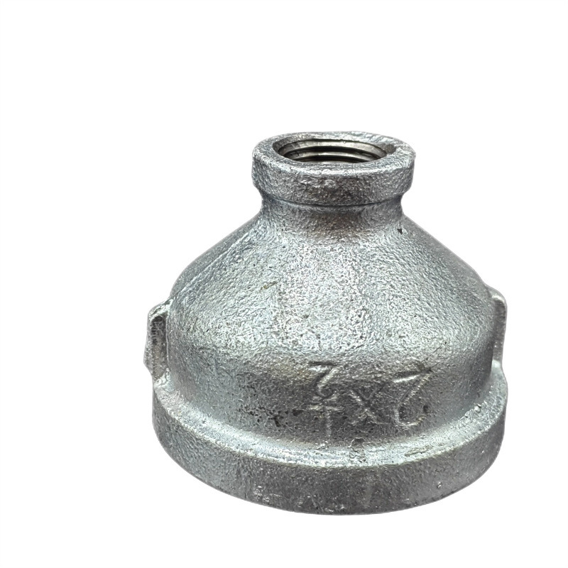 Accesorios de tubería de diente interno de tubería galvanizada, filamento interno antiguo, diámetro reducido directo, cabeza pequeña, junta recta, accesorios de tubería contra incendios, hierro fundido