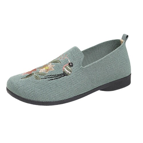 Women's Elderly Shoes, Mother Sports Shoes, Anti-Slip One-Piece Shoes for Seniors, Soft Sole, Old Beijing Cotton Shoes