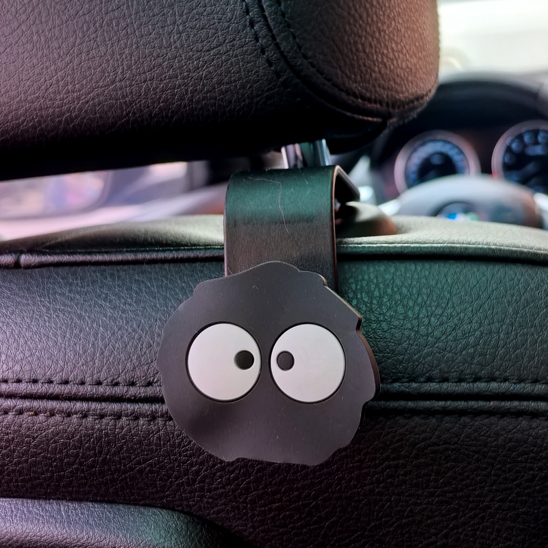 Gancho para coche, respaldo del asiento interior del coche, asiento trasero multifuncional creativo, interior del coche, dibujos animados, suministros lindos, almacenamiento