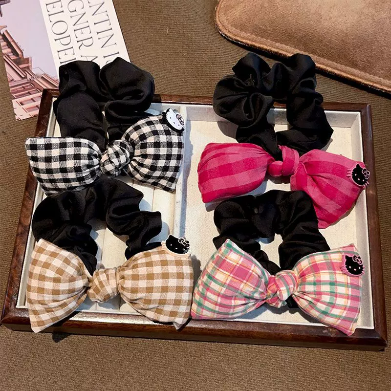 Корейская версия клетчатого банта с тонкой кишкой