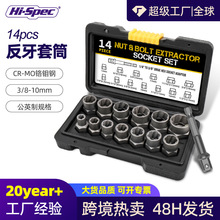 反牙套筒滑牙流氓折除工具BBA防盗螺丝坏螺帽螺母取出器拆机