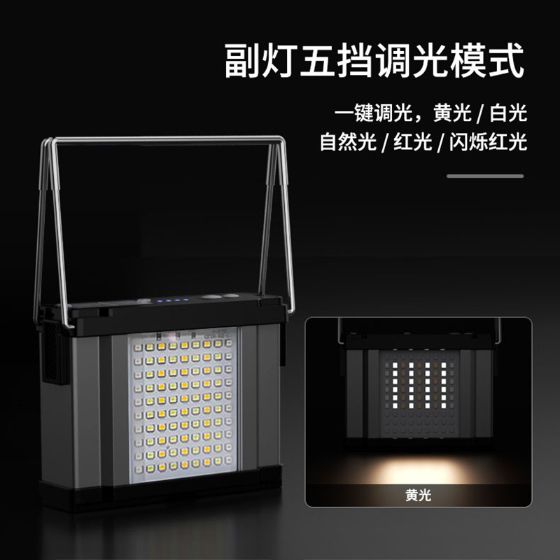 Lámpara portátil transfronteriza nueva lámpara de trabajo multifuncional al aire libre lámpara de iluminación de larga duración portátil linterna de mantenimiento LED