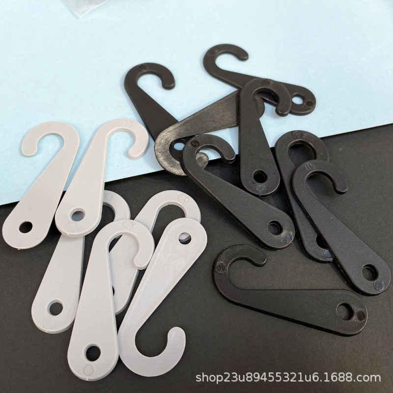 再生料挂勾 可回收材料毛巾挂勾 问号挂钩 袜勾帽子手套勾 塑料勾