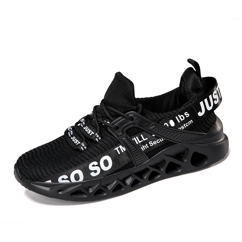 Zapatos de hombre 2023 nuevos zapatos de hombre de otoño volando tejido de moda transpirable deportes casual corriendo malla zapatos de moda Zapatos de gran tamaño image 7