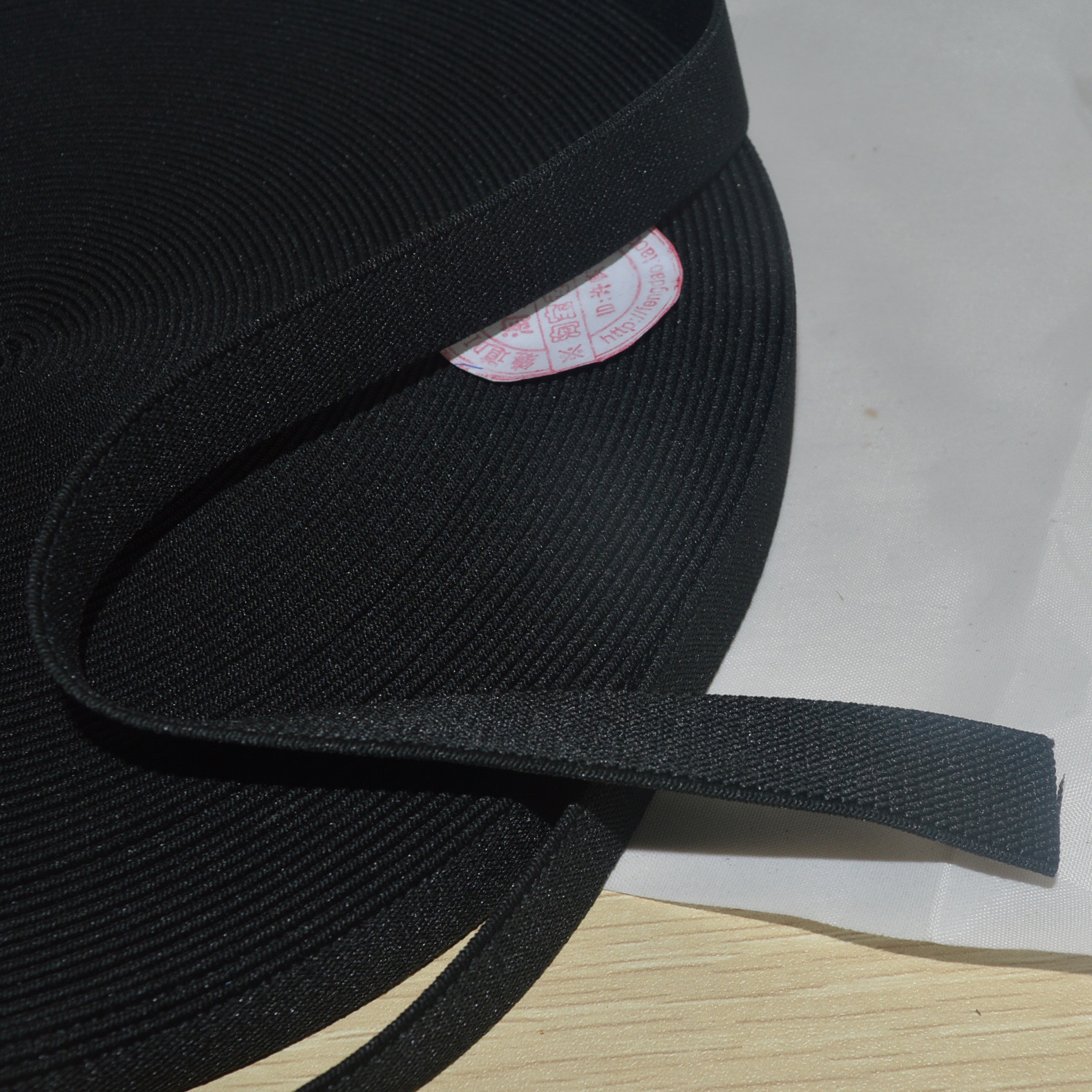 厂家现货供应黑色双面斜纹松紧带 进口斜纹弹力带 箱包鞋材橡筋带