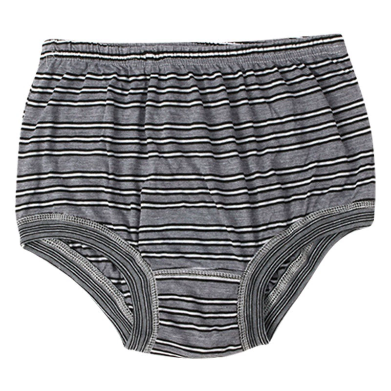 Средние и пожилые трусики мужские хлопчатобумажные полоски