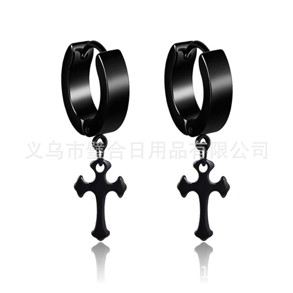 2022 nueva moda de los hombres de moda de las mujeres solo negro de titanio de acero