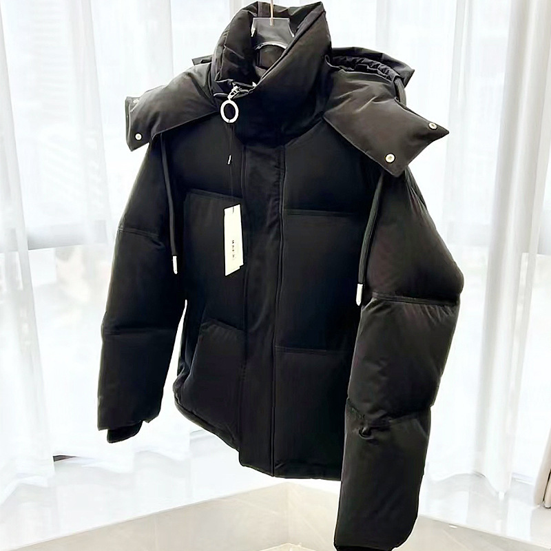 Oversize French designer niche capsule puff high fluffy down jacket for men and women, high-end jacket for couples