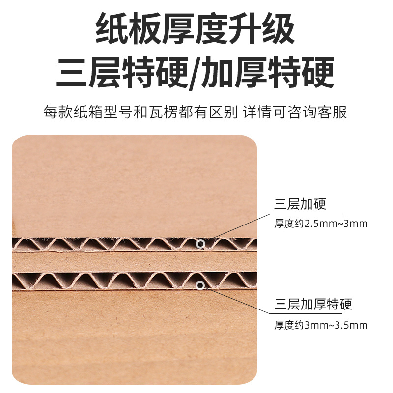 Henan cuadrado extra duro cartón postal expreso cuadrado cartón corrugado endurecido logística móvil caja de embalaje entrega rápida