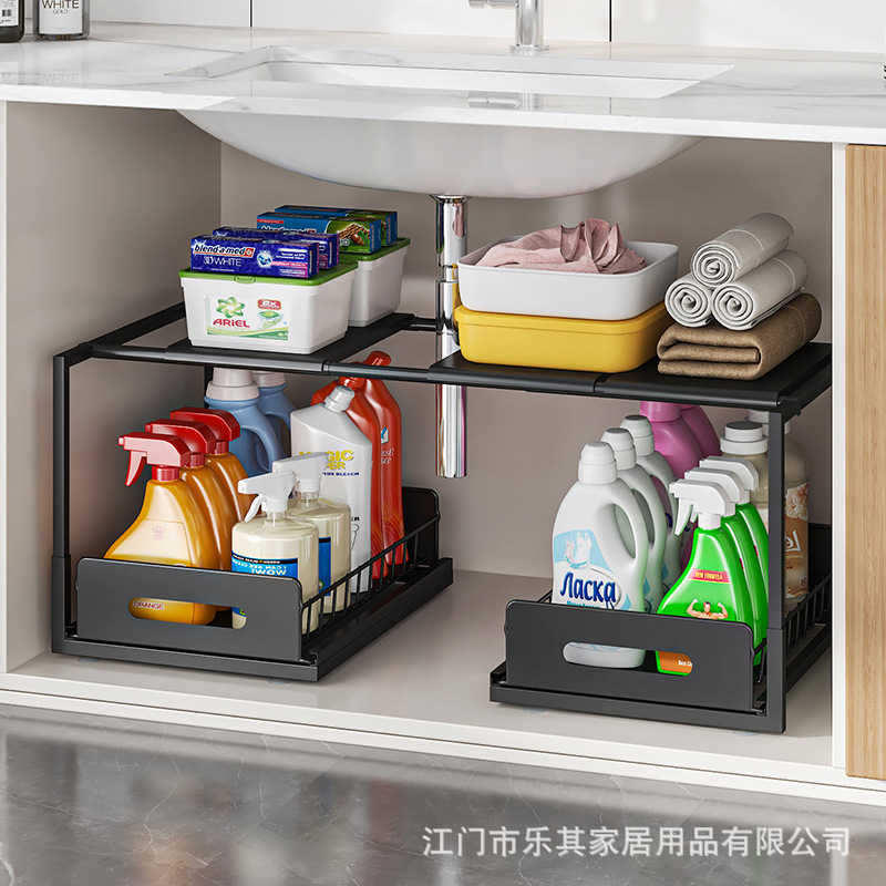Amazon cocina armario estante de almacenamiento bastidor de almacenamiento de fregadero estante de almacenamiento retráctil tipo extractor estante de acabado de canasta