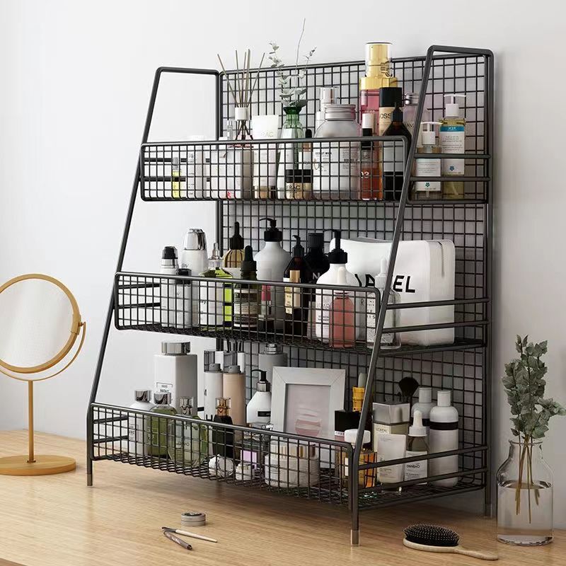 Cosmetics shelf storage box dressing table skin care products bathroom desktop simple multi-layer storage rack dormitory Internet celebrity