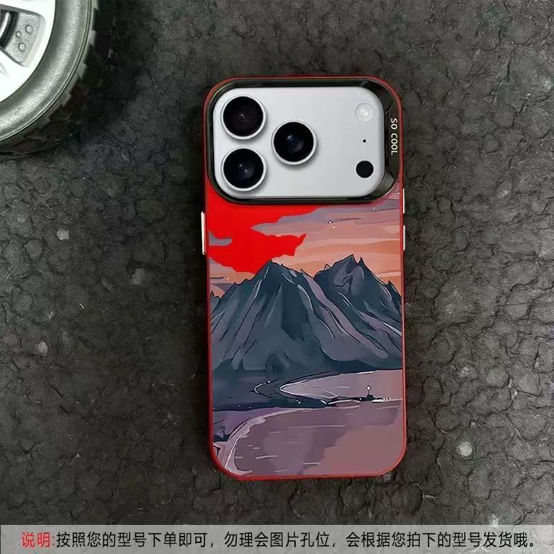 山中晚霞适用苹果17Promax手机壳个性元气壳iPhone16/15/14欧美13|undefined