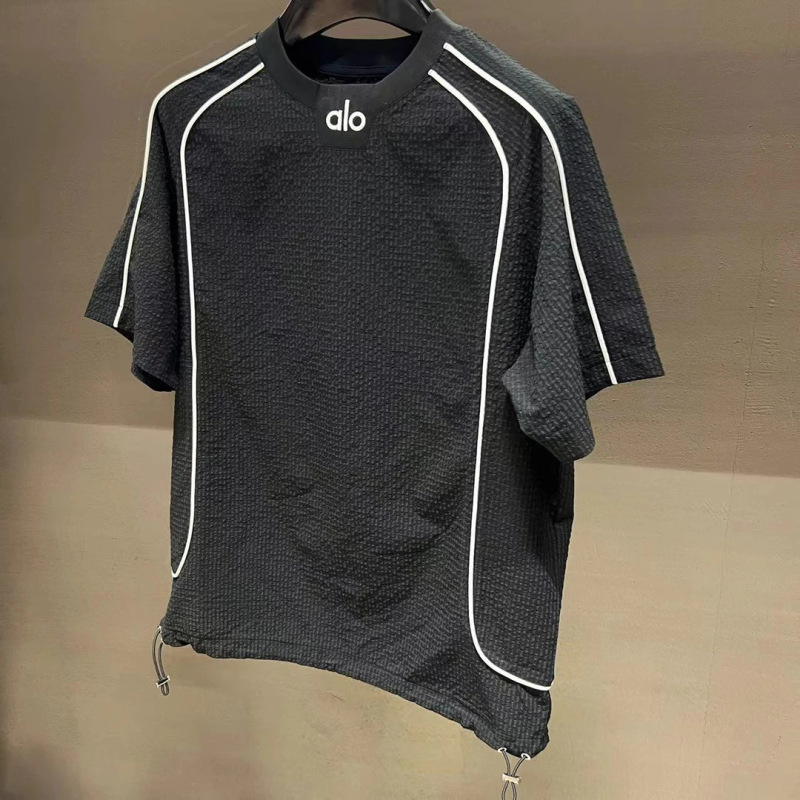 【高品質紳士服】夏メンズカジュアルスポーツアウトドア新作半袖ファッションブラックトレンドTシャツ|undefined