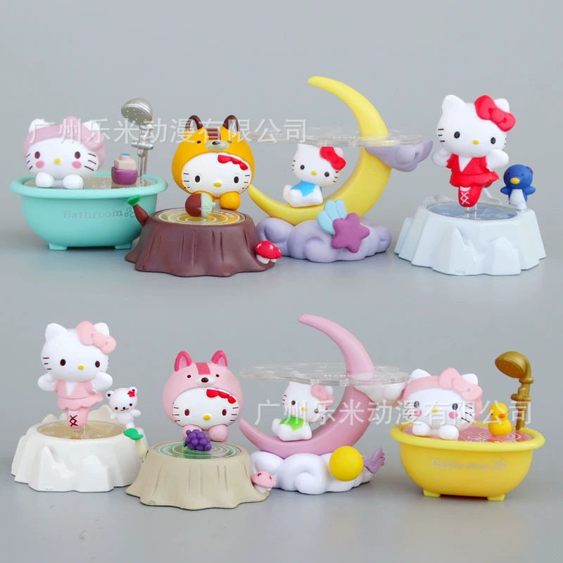 包邮凯蒂猫KT潮玩盲盒公仔手办桌面汽车载摆件少女心生日礼物|undefined