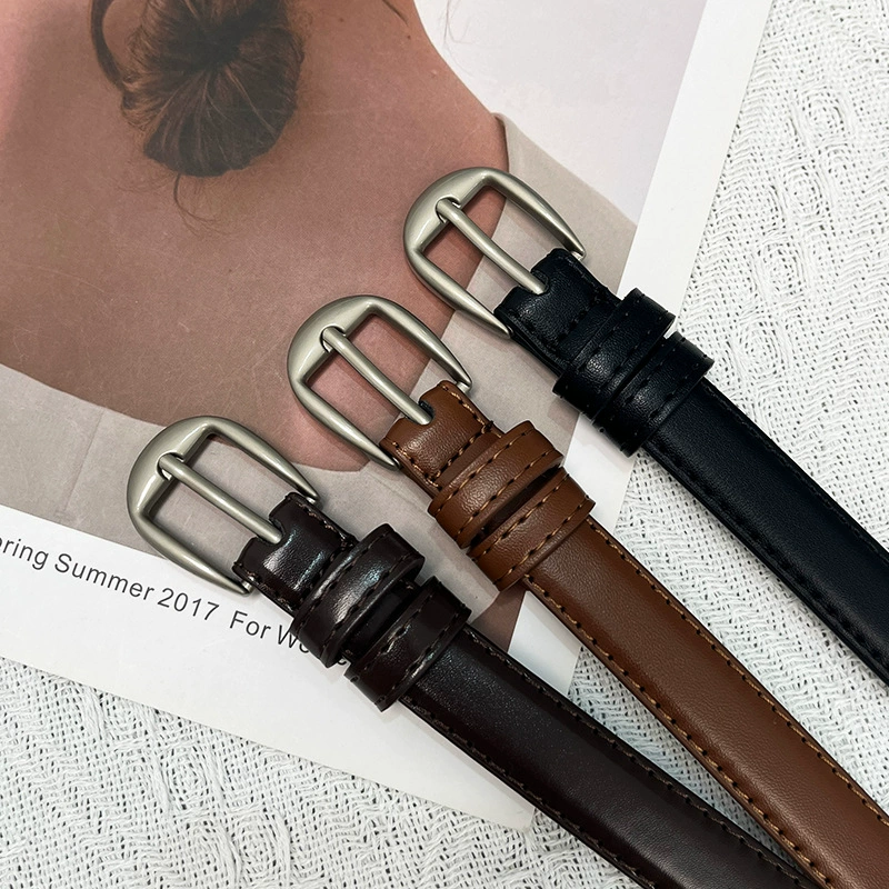 Ретро-пояс для студентов, брендовые универсальные джинсы, брюки, корейский стиль, простой и элегантный дизайн
