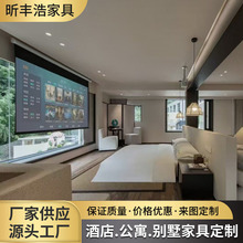 星级酒店家具原木风格国际酒店套房家具制作