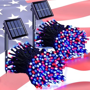 New Led Solar String Lights with Starry Sky, Waterproof Outdoor Garden Camping Lights, Tree-Wrapped Decorative Lights, Colorful Lights, Flashing Lights