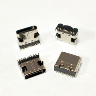 Type-C 16Pin L7.35 mm Female Four-Pin Plug-In Board, Recessed Board, Waterproof Vertical Board, Fully Horizontal Patch