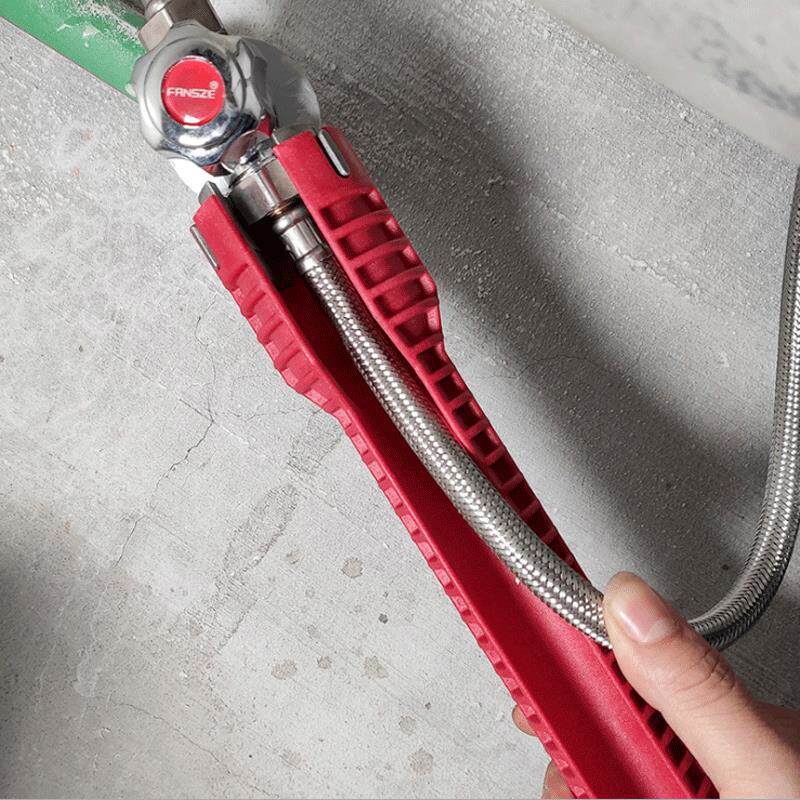 Llave de fregadero multifuncional 8 en 1 cocina tornillo grifo de lavabo grifo 8 en 1 herramienta de mantenimiento doméstico