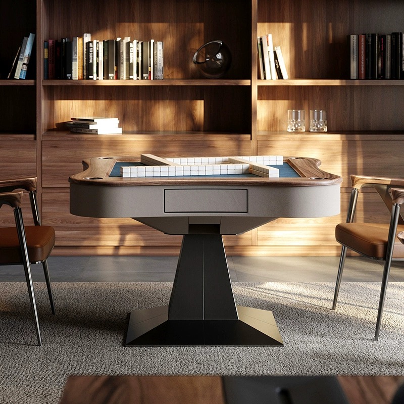 Mesa de centro de mahjong de madera maciza italiana, sala de estar, mesa de comedor de alta gama para el hogar, mesa de comedor integrada, automática, silenciosa, venta directa de fábrica