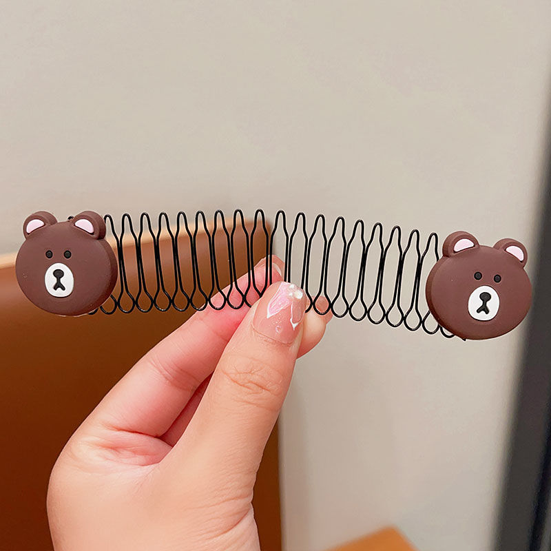 Sanrio artefacto de cabello roto para niños invisible en la parte posterior de la cabeza, el cabello de la placa de la niña, la horquilla de la niña, el peinado de cabello roto, el tocado