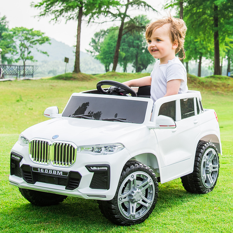 Pickup para niños, coche eléctrico de control remoto para niños, bicicleta eléctrica de cuatro ruedas para sentarse