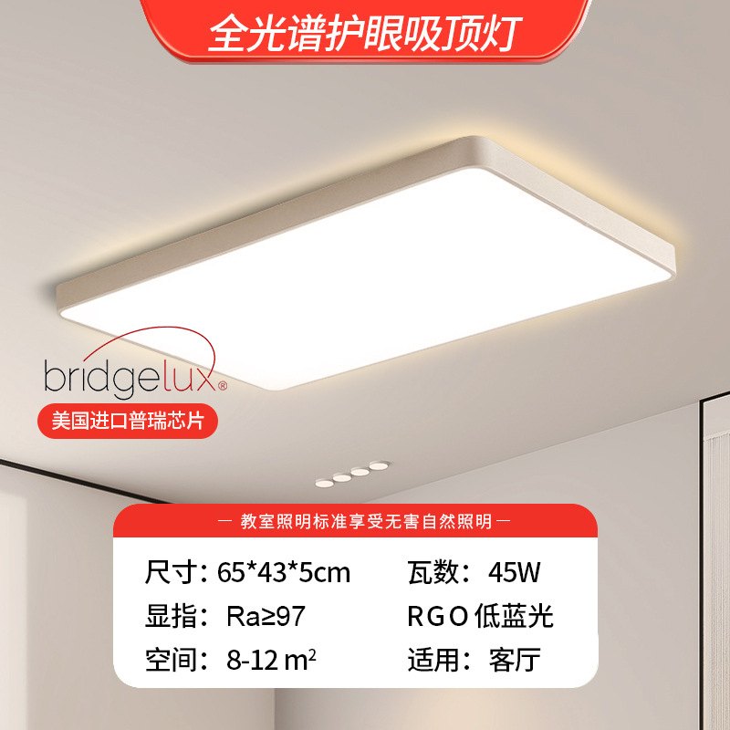 Lámpara de techo de espectro completo Hall de alta calidad ultra-delgado dormitorio principal lámpara hogar simple moderna sala de estar lámpara Zhongshan lámpara