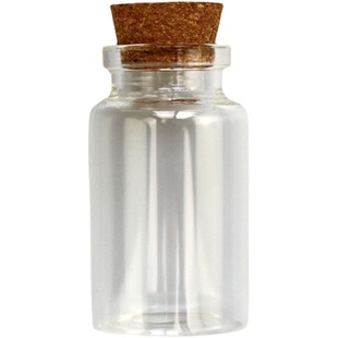 xyt wholesale 10 cork small glass bottle aluminum cap mini drift bottle wishing bottle transparent hanging ornaments kindergarten