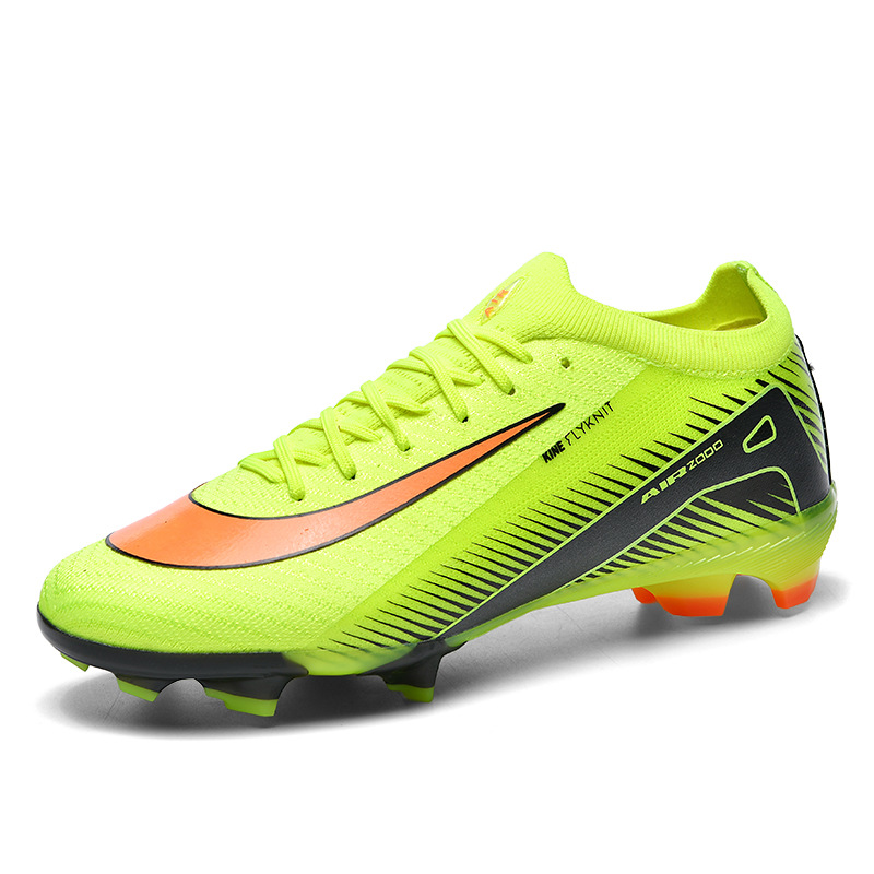 Cross-border temu zapatos de fútbol para niños Copa del Mundo Ronaldo adultos clavos transpirables antideslizantes zapatos de fútbol de entrenamiento profesional