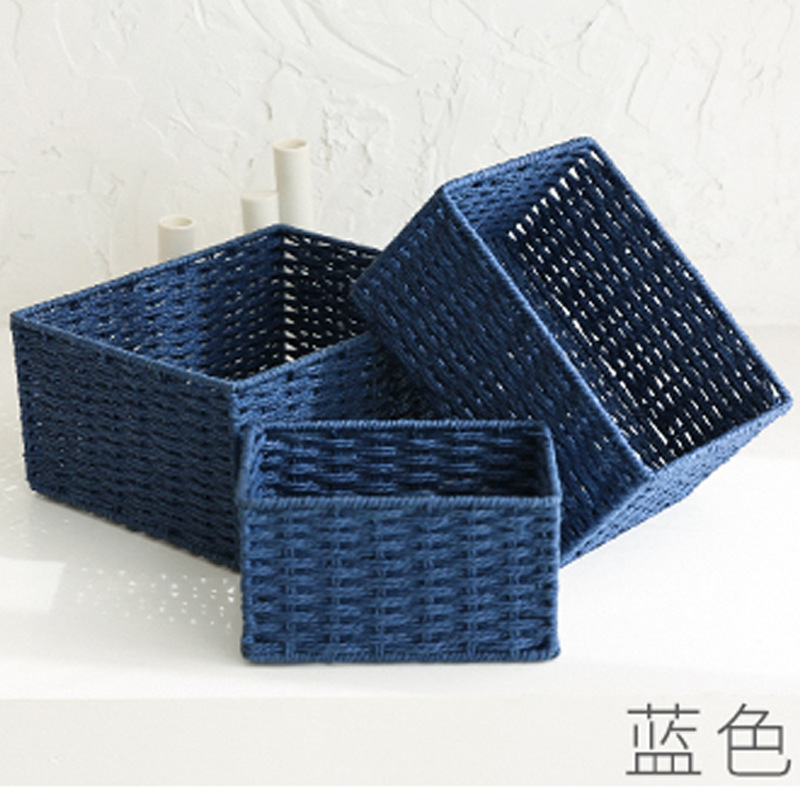 Caja de almacenamiento de artículos diversos, caja de almacenamiento de cosméticos, caja de almacenamiento de bocadillos, mesa de té de oficina, cesta de almacenamiento al por mayor