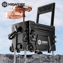 2025新款全套多功能钓箱轻量全地形四角升降加厚免安装一体台钓箱