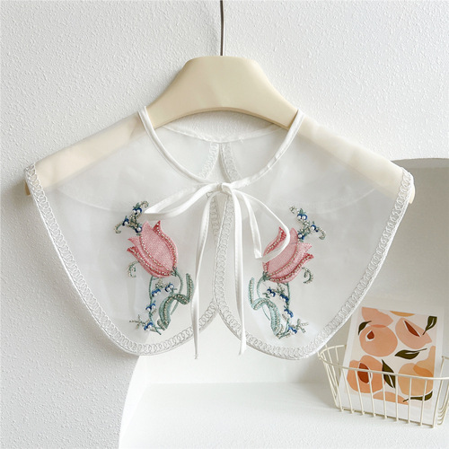 New Korean style outer matching skirt, small shawl, fake collar, children's age-reducing doll collar, versatile lace collar, decorative collar
