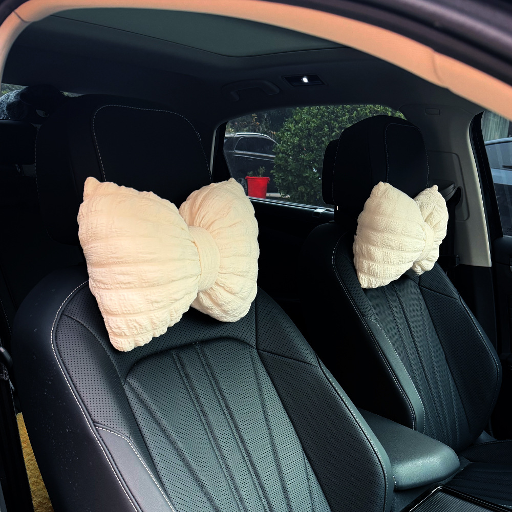 Puffer Headrest Beige 2 pcs.