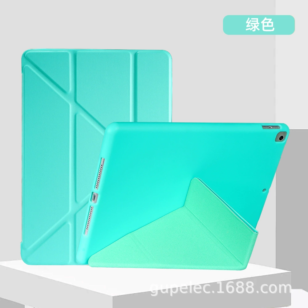iPad Protective Case, PU Leather & Silicone Y-Fold Sleeve with Pen Slot, Multiple Models (9.7–11/10.2/10.9)