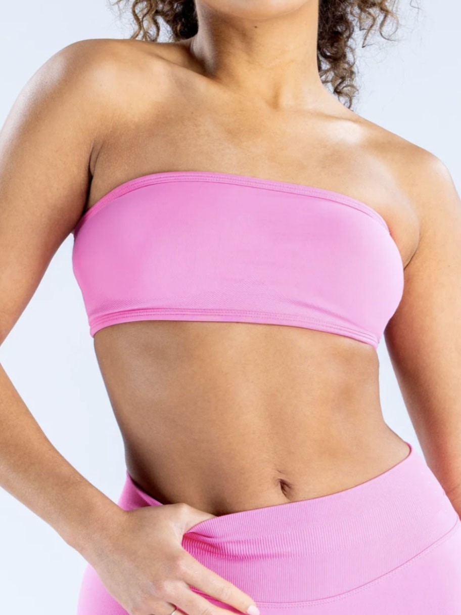 Strapless Yoga Top Super Soft Nylon Yoga Bra New Sports & Outdoor Clothing_desvips.com