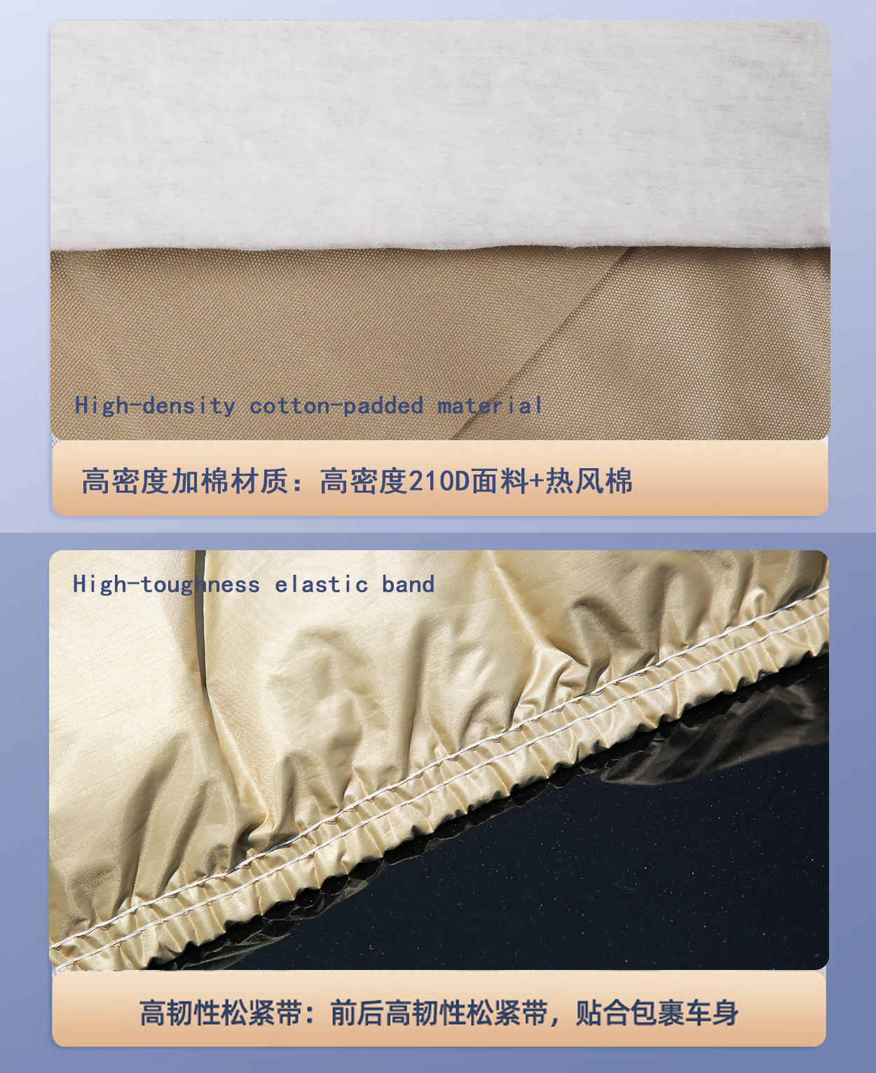 Car Cover Full Cover, Oxford Cloth Thickened Car Cover, Anti-Hail, Dustproof Cover, Full Car Protection Against Sun, Rain, and Water