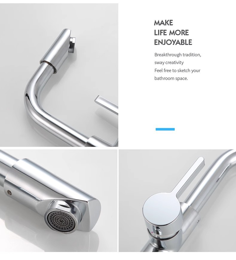 Washbasin, hot and cold water faucet, bathroom, stainless steel countertop basin, washbasin, household rotating single-hole faucet undefined