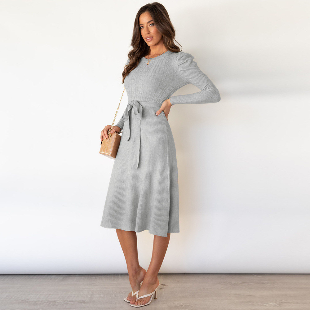 Nihaostyle Clothing Wholesale new long-sleeved knitted skirt NSHYG66704