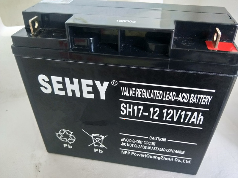 西力蓄电池12V17AH/ups电源蓄电池/SEHEY NP17-12/铅酸免维护电池