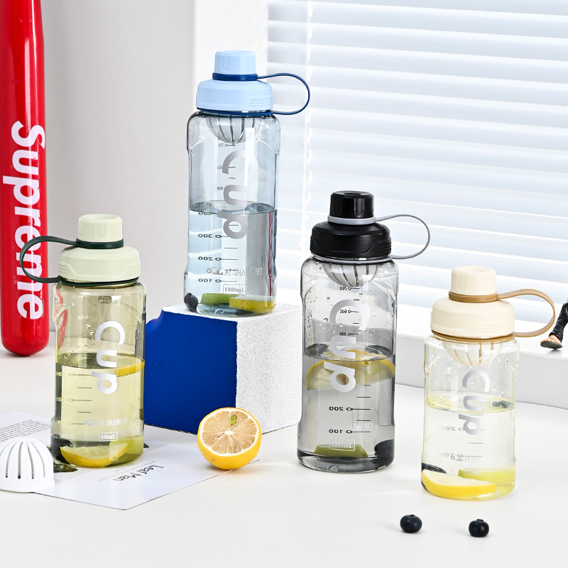 Deportes y acondicionamiento físico estudiantes masculinos y femeninos portátiles resistentes a altas temperaturas taza de agua de gran capacidad con té al aire libre para hacer té