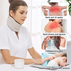 Cross-border office anti-bowing and forward-tilting neck brace to correct cervical vertebra support and fixation home skin-friendly breathable neck brace