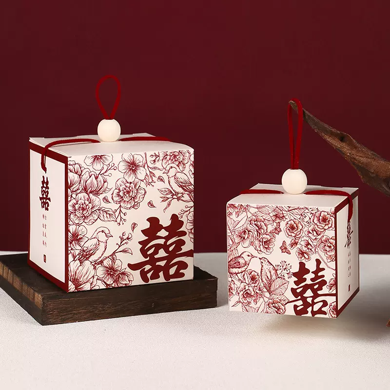 喜糖盒结婚2025新款中式订婚手提婚礼伴手礼盒回礼糖果盒空盒高级