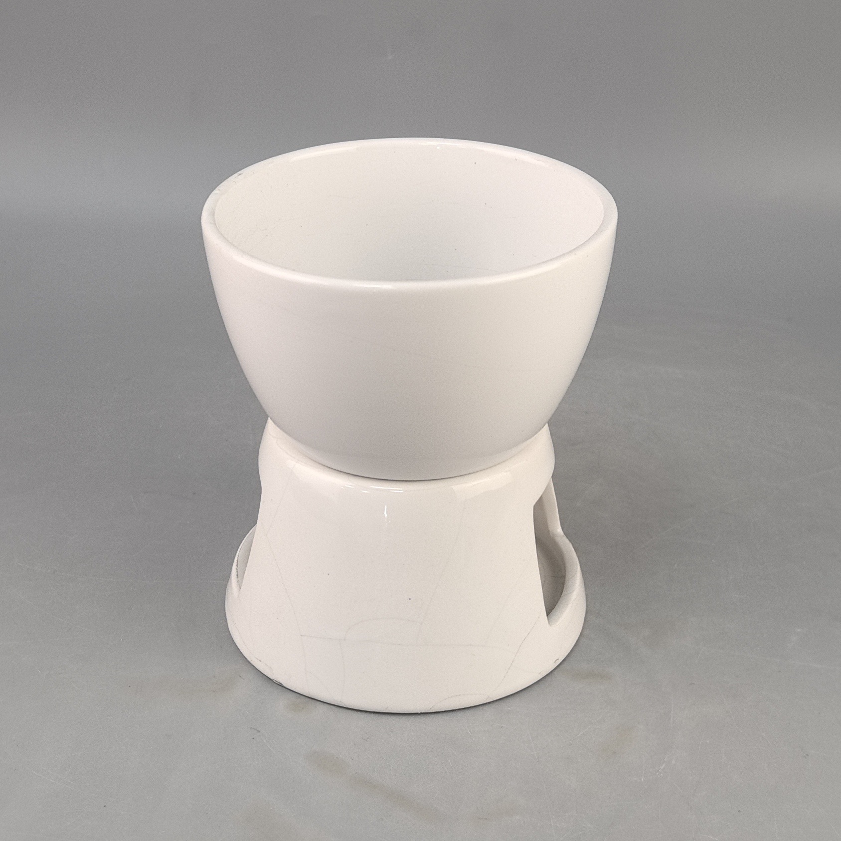 Horno de calentamiento de alcohol minimalista moderno, cocina doméstica, horno de calentamiento de chocolate de cerámica, horno de tazón, separación, vajilla creativa