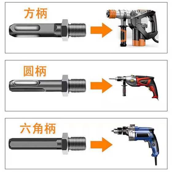 Firewood splitting drill firewood splitting household electric drill percussion drill electric hammer firewood splitting machine drill bit manufacturers batch