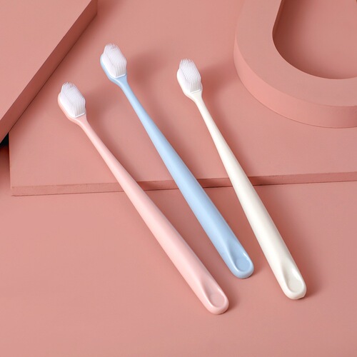 Nano toothbrush soft bristles Japanese adult couple oral cleaning medium hair household silicone senior manufacturer wholesale