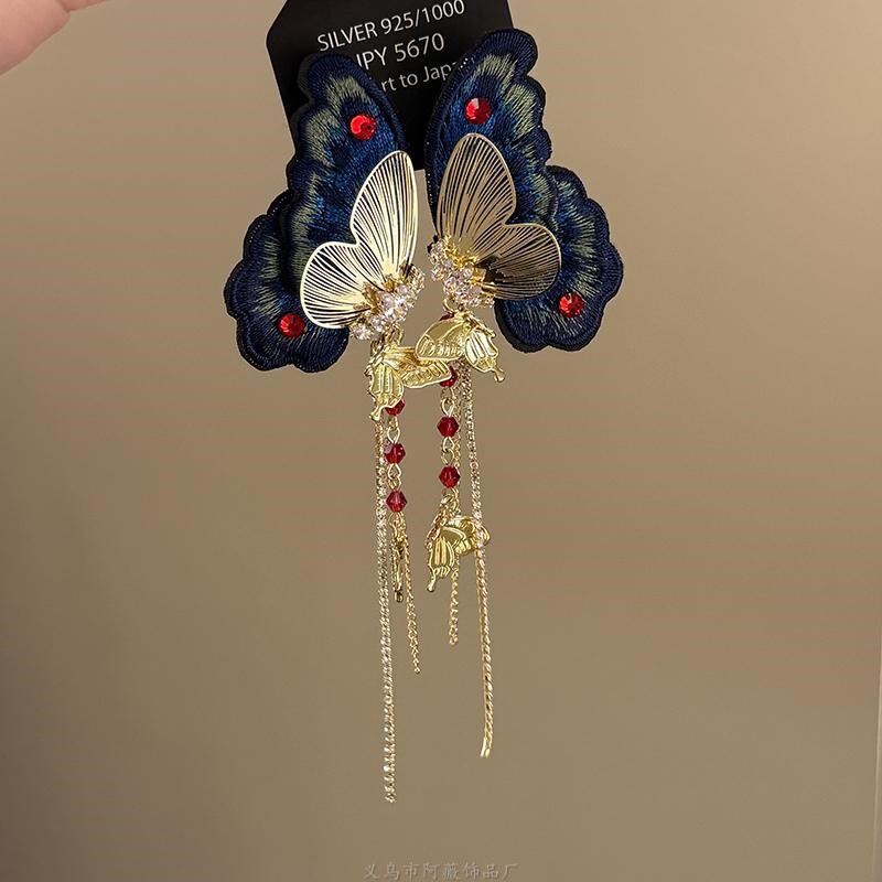 时尚度假风花朵吊坠耳环百搭简约高级感耳钉小众轻奢气质耳饰批发|undefined
